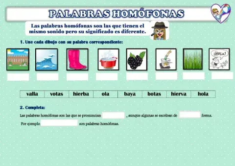 Palabras homófonas