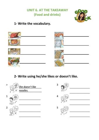 Food and Drinks. Likes-Dislikes.