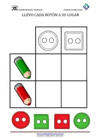 llevamos cada botón a su lugar