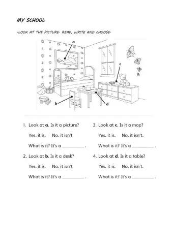 Read, choose, write.