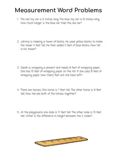 Measurement Word Problems
