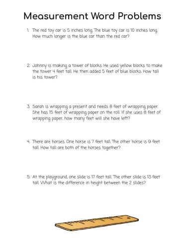 Measurement Word Problems
