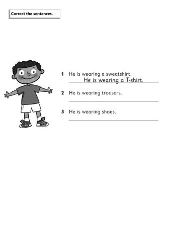 Clothes - Correct the Sentences