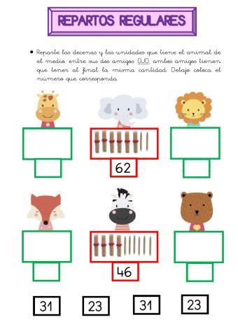 REPARTOS DECENAS Y UNIDADES