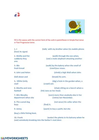 Past Simple Tense and Past Continuous Tense