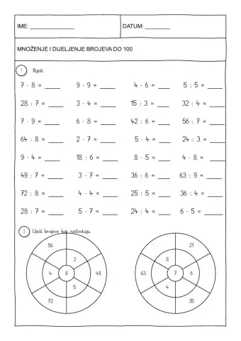 Množenje i dijeljenje