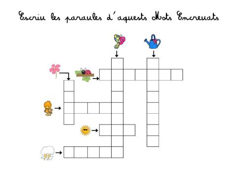 Mots encreuats Primavera