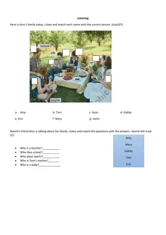 Listening Practice- Family