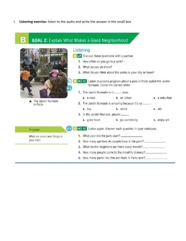 Listening activity unit 3