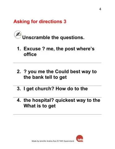 Asking for directions 3