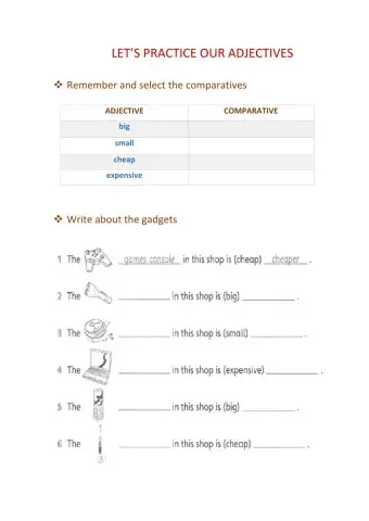 Comparative Adjectives