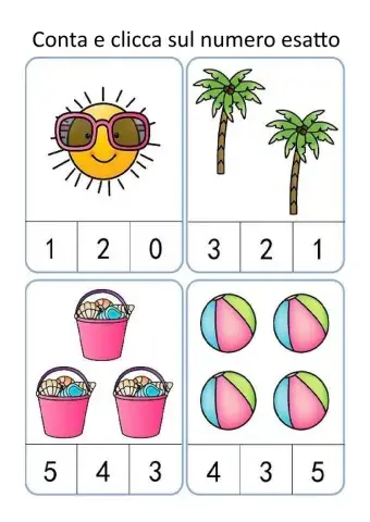 Conta e clicca sul numero esatto