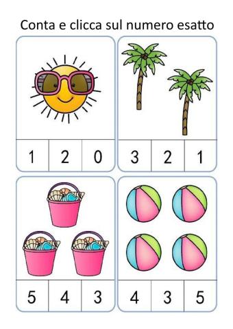 Conta e clicca sul numero esatto