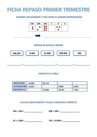 Mates 3º primer trimestre