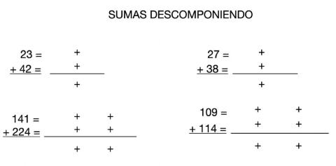 Sumas descomponiendo