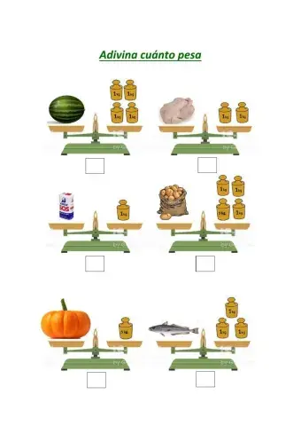 ADIVINA CUÁNTO PESA (kg)