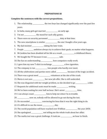 Prepositions 3
