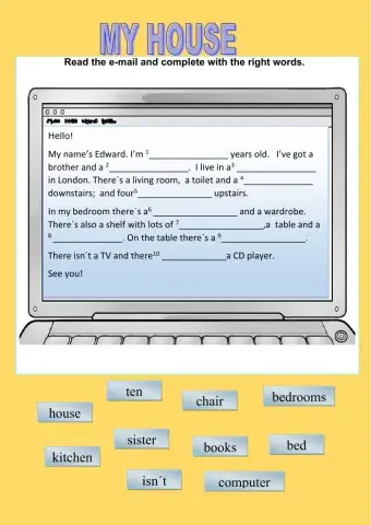 AN E-MAIL about my house
