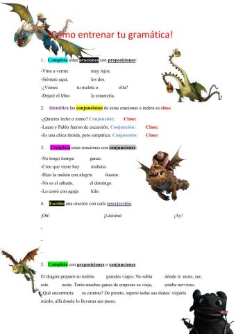 Preposiciones,conjunciones e interjecciones