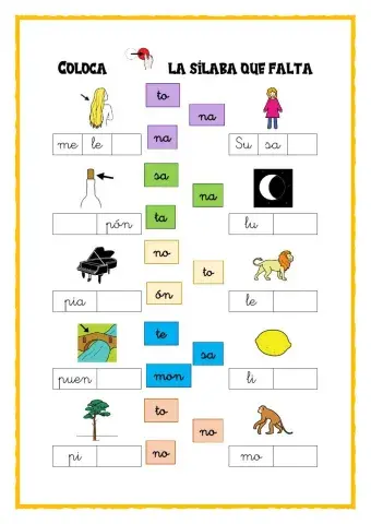 Unir palabra y dibujo