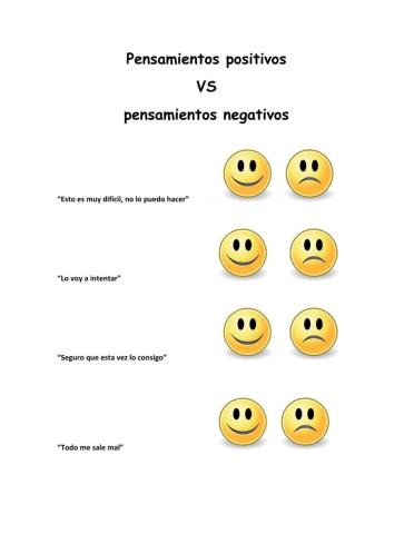 Pensamientos positivos