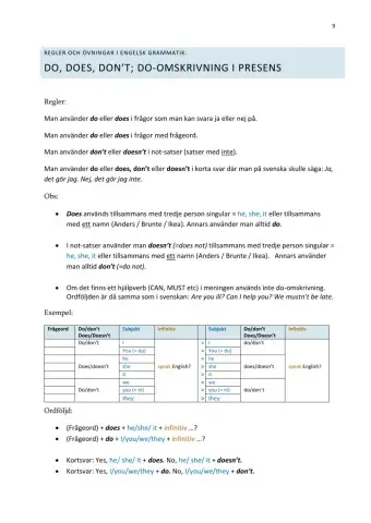 Do-omskrivning i presens