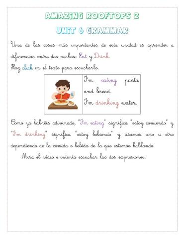 Im drinking Im eating