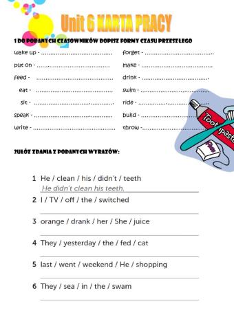 Unit 6 karta pracy