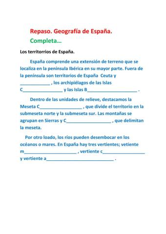 Repaso Geografía