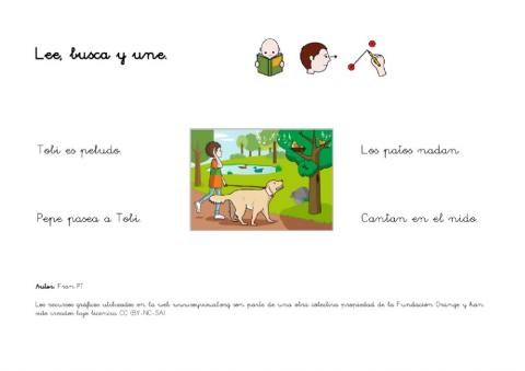 Comprender oraciones 1.