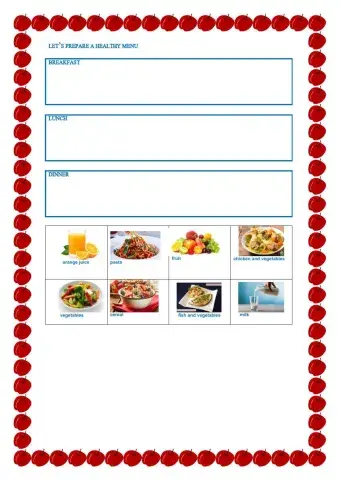 Let's prepare a healthy menu