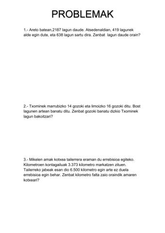 Problemak