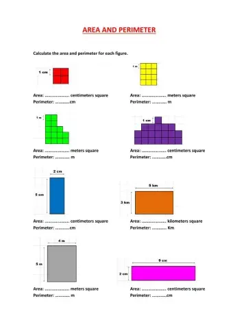 Area and perimeter