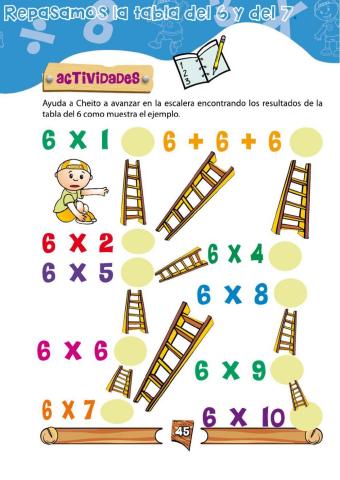 Repaso tablas 6 y 7 con CHEITO