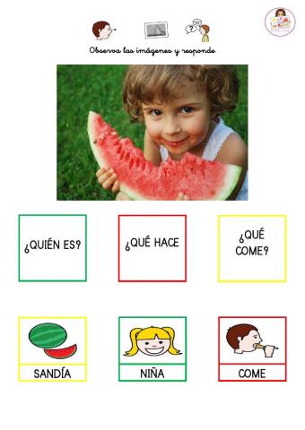 Fporma frases sencillas.