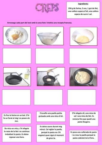 La recepta de cuina -Creps-