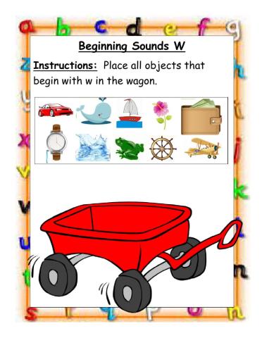 Beginning Sounds W