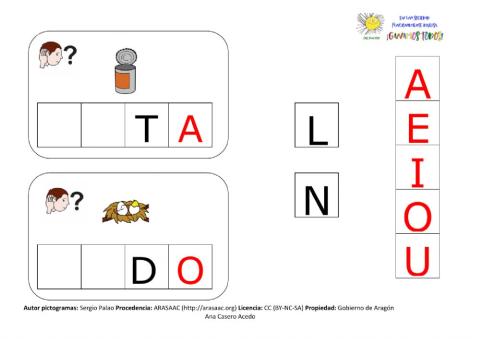 Completar formando la sílaba 3