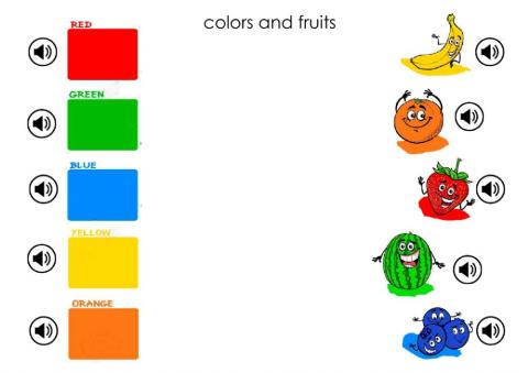 Colors and fruits