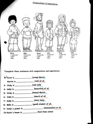 Comparatives and Superlatives