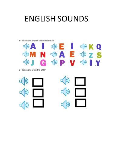 ENGLISH SOUNDS