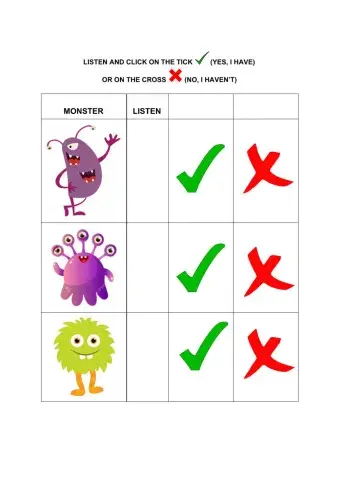 Monsters - body parts