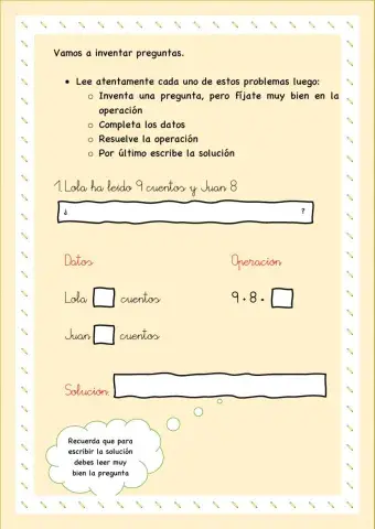 Inventar preguntas a problemas