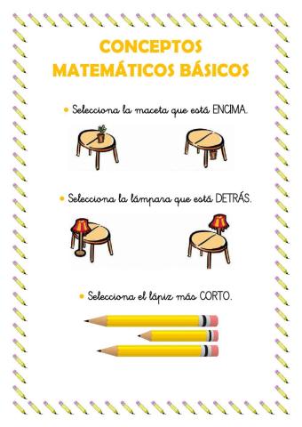 Conceptos matemáticos básicos