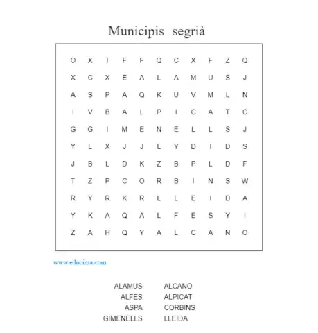 Municipis del segrià