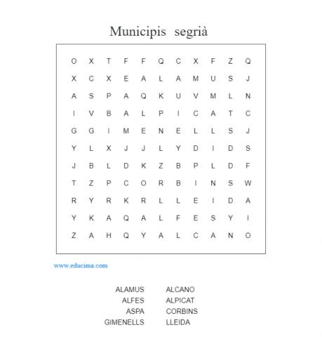 Municipis del segrià