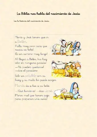 La Biblia nos habla del nacimiento de Jesús 1º