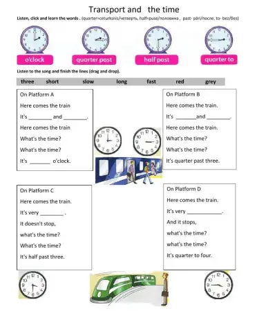 Transport and the time.FF2.Unit 11.(pg.82).