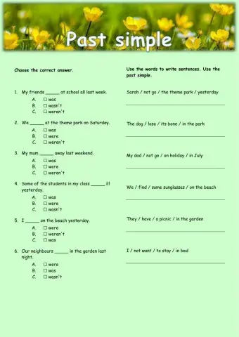 Past simple