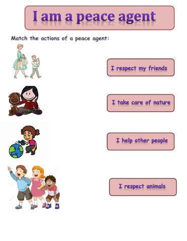 I am a peace agent